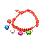 10 cái Vòng cổ chuông thú cưng điều chỉnh đan tay, Chu vi điều chỉnh: 18-32cm, Giao màu ngẫu nhiên, Vòng cổ chuông thú cưng điều chỉnh