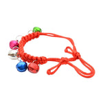 10 cái Vòng cổ chuông thú cưng điều chỉnh đan tay, Chu vi điều chỉnh: 18-32cm, Giao màu ngẫu nhiên, Vòng cổ chuông thú cưng điều chỉnh