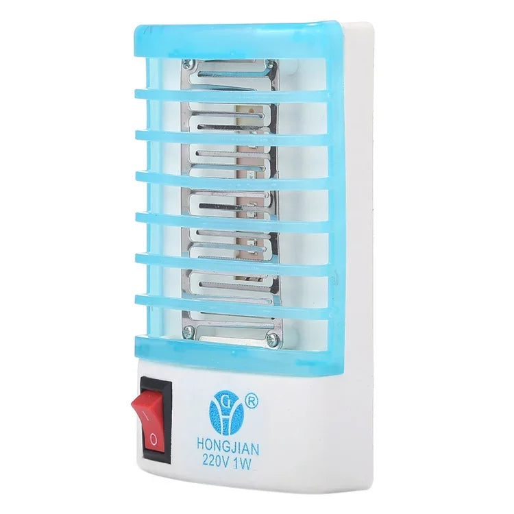 Đèn diệt muỗi ban đêm hiệu quả 4 đèn LED ánh sáng xanh, phích cắm US, AC110V, phích cắm US