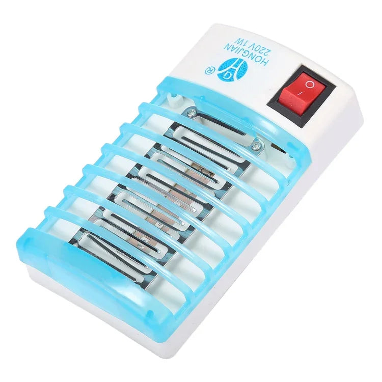 Đèn diệt muỗi ban đêm hiệu quả 4 đèn LED ánh sáng xanh, phích cắm US, AC110V, phích cắm US