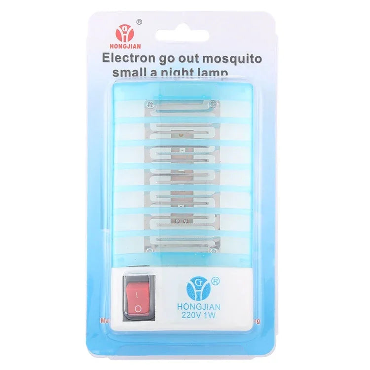 Đèn diệt muỗi ban đêm hiệu quả 4 đèn LED ánh sáng xanh, phích cắm US, AC110V, phích cắm US