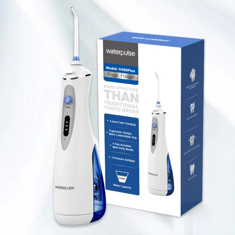 Máy tăm nước không dây sạc USB Waterpulse V400Plus, V400Plus, phích cắm: UK