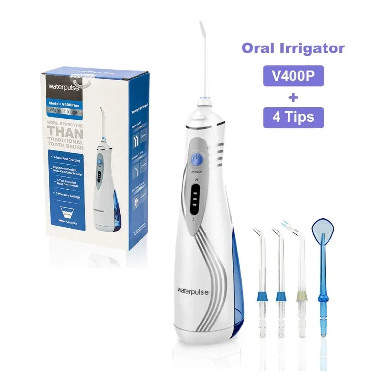 Máy tăm nước không dây sạc USB Waterpulse V400Plus, V400Plus, phích cắm: UK
