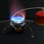 Bếp nấu ăn cắm trại ngoài trời, bếp gas di động nướng BBQ, bếp gas tách rời