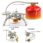 Bếp nấu ăn cắm trại ngoài trời, bếp gas di động nướng BBQ, bếp gas tách rời