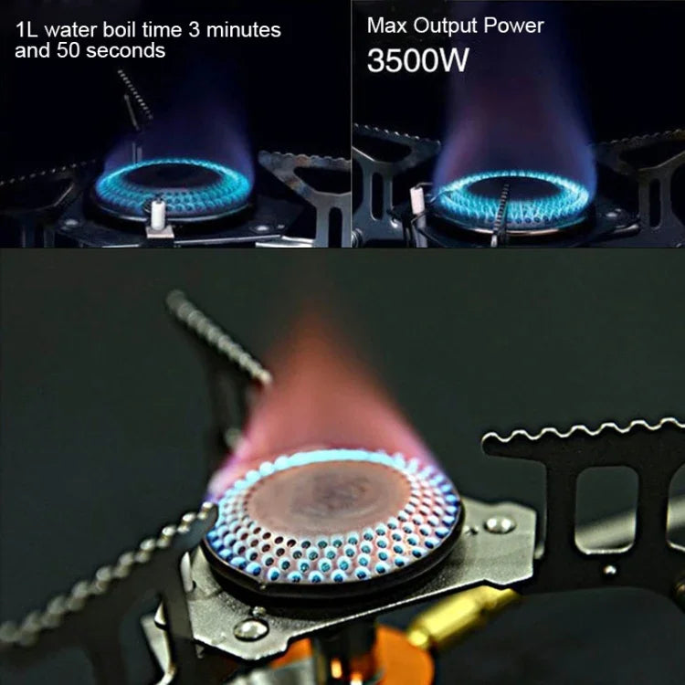 Bếp nấu ăn cắm trại ngoài trời, bếp gas di động nướng BBQ, bếp gas tách rời
