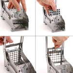 Máy cắt khoai tây bằng thép không gỉ dùng trong gia đình, máy thái khoai tây, dụng cụ cắt khoai tây