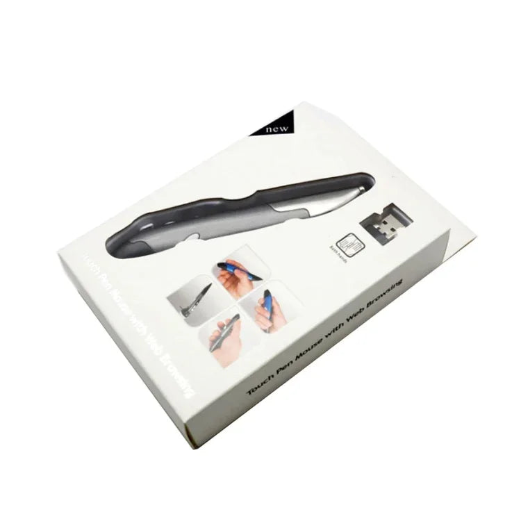 Chuột thông minh không dây kiểu bút cầm tay sáng tạo 2.4GHz cho laptop PC, Màu đỏ, Xanh, Xám