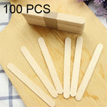 100 Cái Spatula Gỗ 15cm Dụng Cụ Lau Sáp Que Kem, Dụng Cụ Lau Sáp
