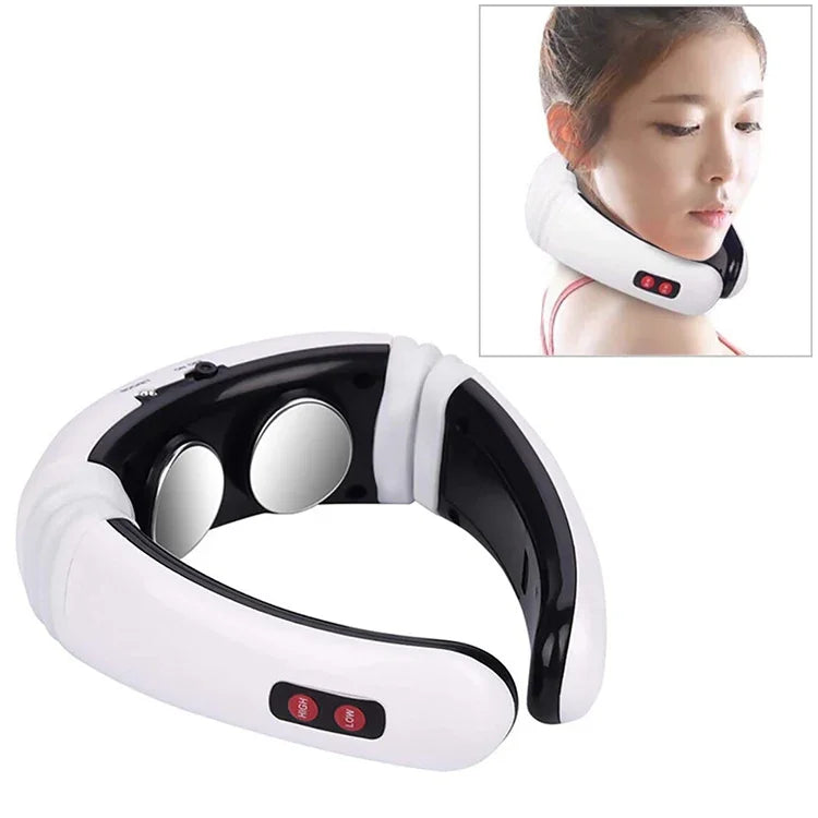 Máy Massage Điện Xung Vai Cổ Lưng 1300 mAh Sạc USB, Máy Massage Điện Xung