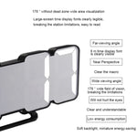 Đồng hồ báo thức kỹ thuật số LED 3D hiện đại điều khiển bằng âm thanh, màu sắc đa dạng, điều chỉnh độ sáng, đồng hồ treo tường phát sáng có điều khiển từ xa, 9001 Đen, 9001 Trắng