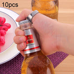 10 cái mở nắp chai bia và lon kiểu nhẫn kim loại, đường kính trong: 2.2cm, bộ 10 cái kiểu nhẫn