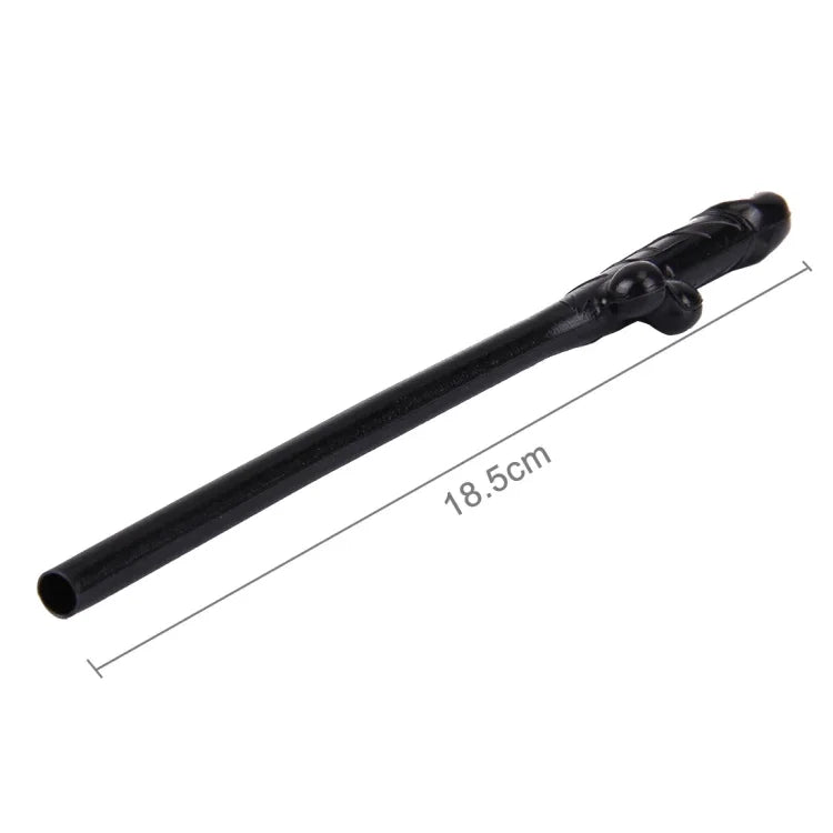 10 ống hút Dicky, Chiều dài: khoảng 19cm, Ống hút Dicky (Màu đen)