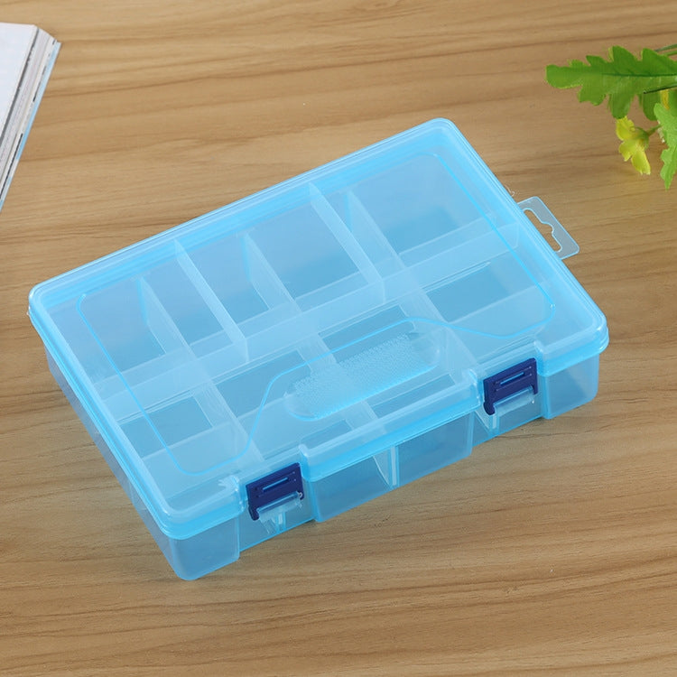 Hộp đựng trang sức nhựa 2 lớp 8 ngăn có vách ngăn điều chỉnh, 8 ngăn (Hồng), 8 ngăn (Xanh dương), 8 ngăn (Tím), 8 ngăn (Trắng)