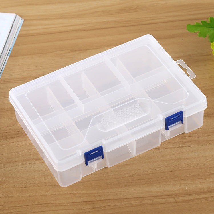 Hộp đựng trang sức nhựa 2 lớp 8 ngăn có vách ngăn điều chỉnh, 8 ngăn (Hồng), 8 ngăn (Xanh dương), 8 ngăn (Tím), 8 ngăn (Trắng)