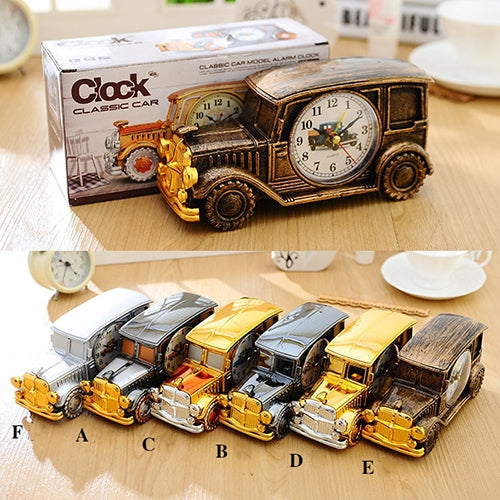 Đồng hồ báo thức kim chỉ mô hình xe cổ đa chức năng, HC1091A, HC1091B, HC1091C, HC1091J, HC1091S, HC1091Z