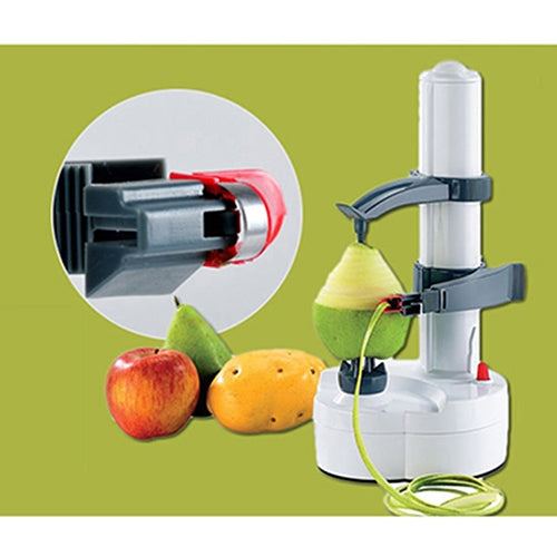 Máy gọt vỏ rau củ quả inox đa năng tự động, dùng pin khô