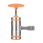 Máy ép mì thủ công nhỏ bằng thép không gỉ gia đình, 3 khuôn
