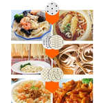 Máy làm mì cầm tay bằng thép không gỉ kiểu ép nhỏ dùng trong gia đình, 5 khuôn