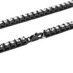 Mens Hip Hop Punk 1 Row Crystal Inlaid Alloy Necklace Chain, Size: 20 inch, Size: 20 inch