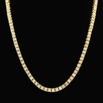 Mens Hip Hop Punk 1 Row Crystal Inlaid Alloy Necklace Chain, Size: 20 inch, Size: 20 inch
