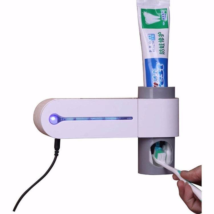 Máy phân phối kem đánh răng tự động, máy tiệt trùng bàn chải đánh răng UV tia cực tím, giá đỡ lưu trữ