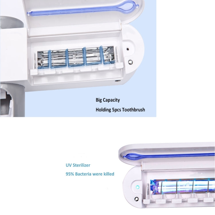 Máy phân phối kem đánh răng tự động, máy tiệt trùng bàn chải đánh răng UV tia cực tím, giá đỡ lưu trữ