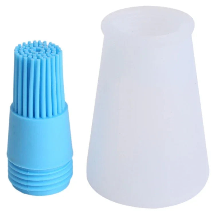 Cọ silicon nhà bếp, cọ quét dầu, bình đựng dầu, màu giao ngẫu nhiên, 11.5x5cm