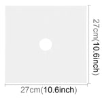 Miếng lót bảo vệ bếp ga làm từ sợi siêu mỏng, Kích thước: 27*27cm, 0.08mm (Màu bạc), 0.08mm