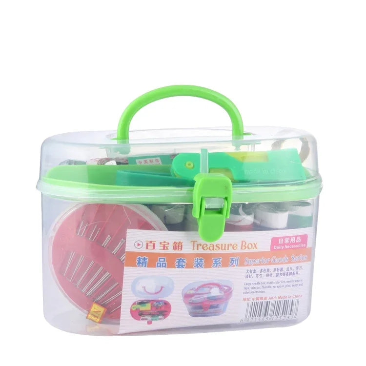 Hộp kho báu nhiều màu sắc, Kim đeo, Băng keo, Muỗng tai v.v., Hộp may đồ dùng hàng ngày, Giao màu ngẫu nhiên, HC1445G, HC1445F, HC1445Y