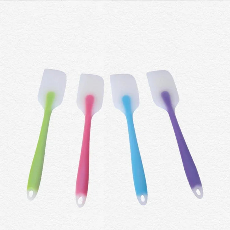 Bộ 5 dụng cụ làm bánh, dụng cụ cạo kem silicone trong suốt chịu nhiệt cao, thìa phết bánh, giao màu ngẫu nhiên