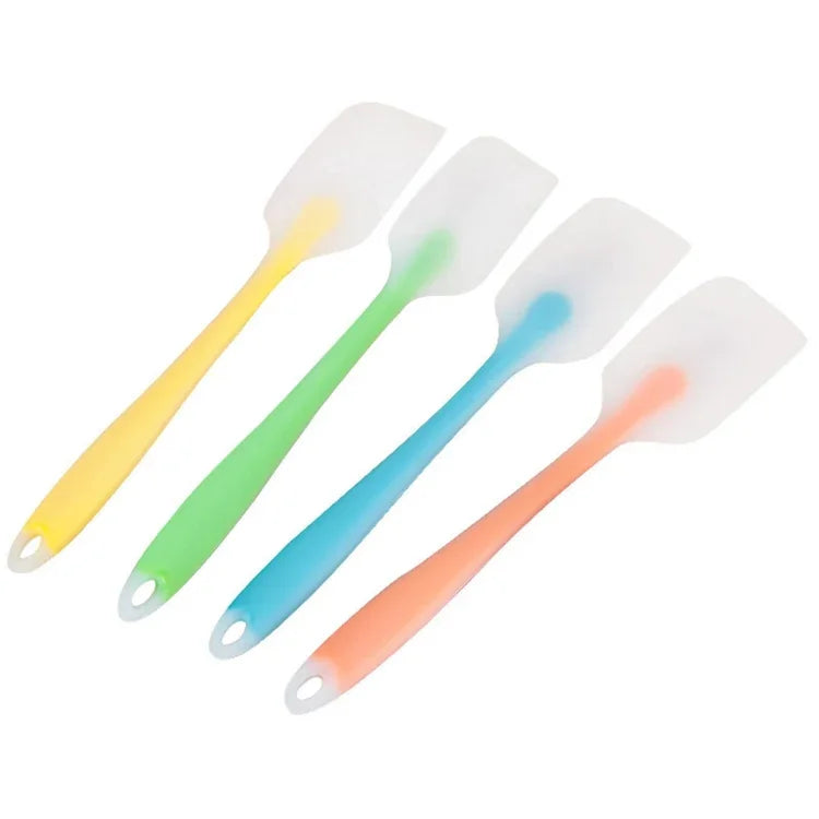 Bộ 5 dụng cụ làm bánh, dụng cụ cạo kem silicone trong suốt chịu nhiệt cao, thìa phết bánh, giao màu ngẫu nhiên