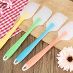 Bộ 5 dụng cụ làm bánh, dụng cụ cạo kem silicone trong suốt chịu nhiệt cao, thìa phết bánh, giao màu ngẫu nhiên