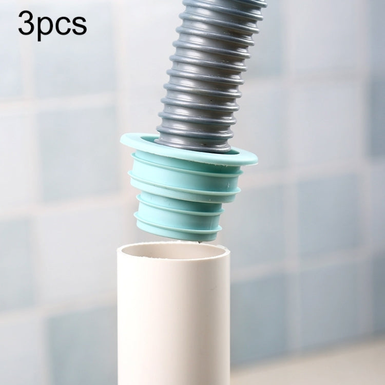 3 nút bịt nối silicone chống mùi kéo dài cống nhà bếp, giao màu ngẫu nhiên, nối silicone kéo dài cống