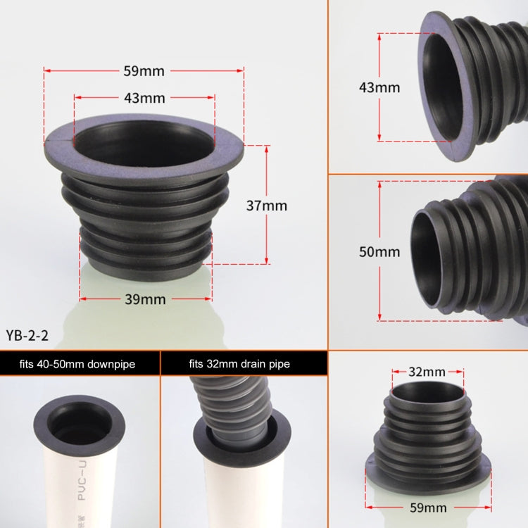 3 nút bịt nối silicone chống mùi kéo dài cống nhà bếp, giao màu ngẫu nhiên, nối silicone kéo dài cống