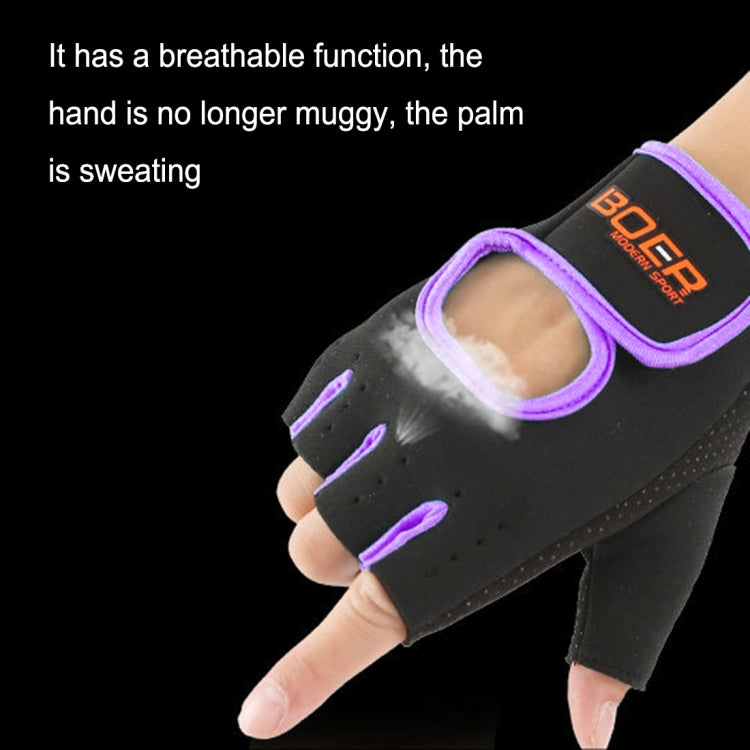 Găng tay nửa ngón unisex đi xe ngoài trời chống trượt thoáng khí, kích thước: S, lòng bàn tay: 16*12*3.0cm