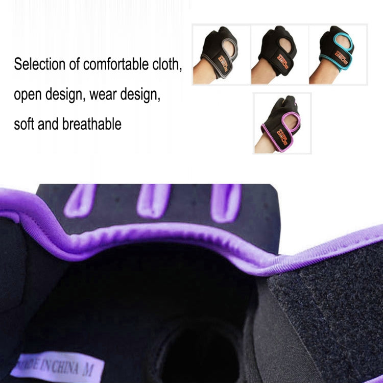 Găng tay nửa ngón unisex đi xe ngoài trời chống trượt thoáng khí, kích thước: S, lòng bàn tay: 16*12*3.0cm