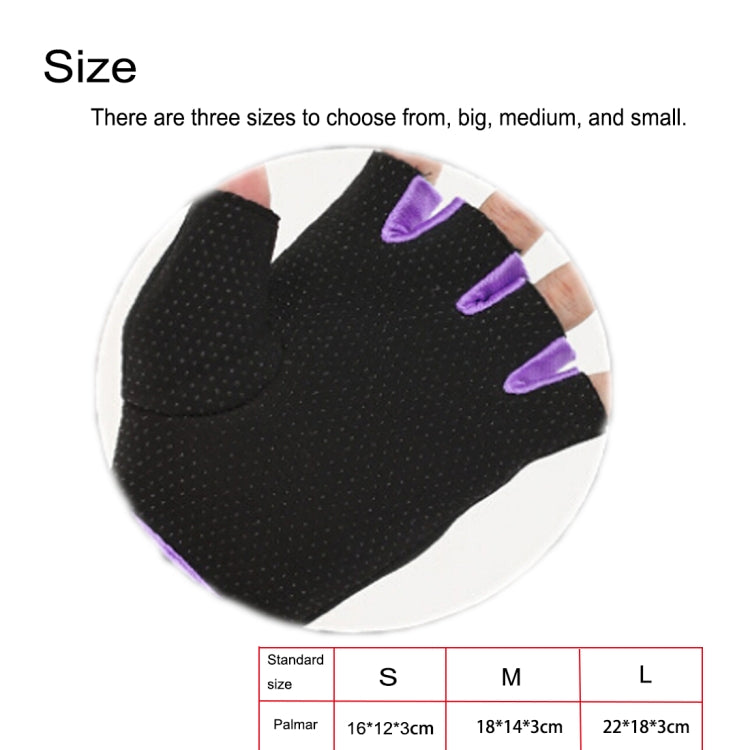 Găng tay nửa ngón unisex đi xe ngoài trời chống trượt thoáng khí, kích thước: S, lòng bàn tay: 16*12*3.0cm