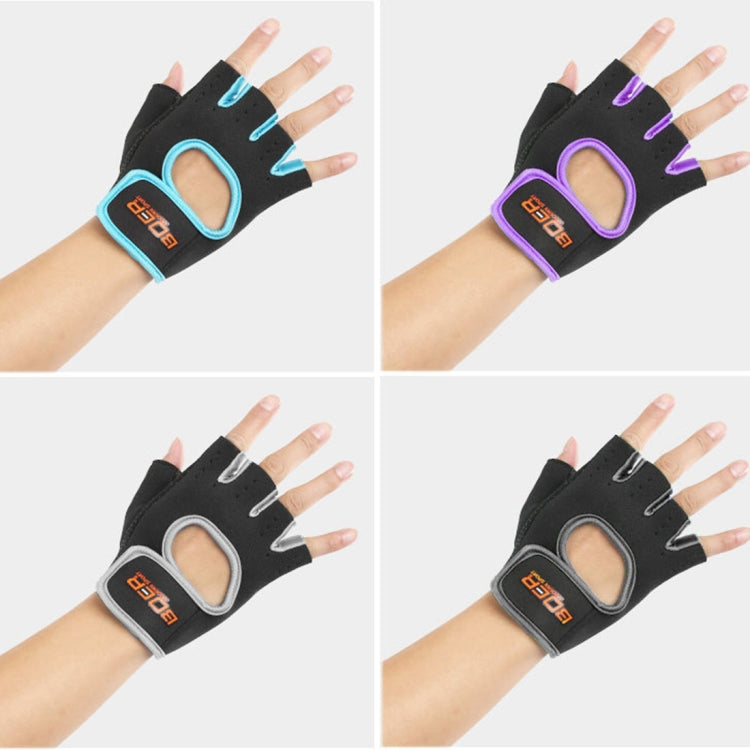 Găng tay nửa ngón unisex đi xe ngoài trời chống trượt thoáng khí, kích thước: S, lòng bàn tay: 16*12*3.0cm