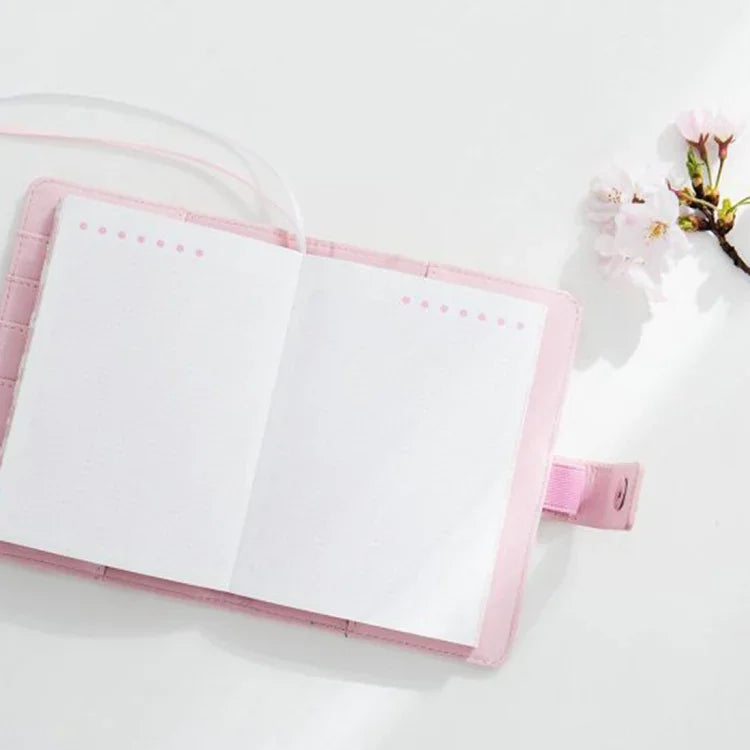 Sổ Tay Sáng Tạo Xem Thêm Sổ Tay PU Hoa Anh Đào Bộ Quà Tặng Sổ Tay Văn Phòng Phòng Học, Giao Màu Ngẫu Nhiên, Sổ Tay PU