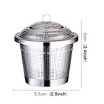 Bộ lọc trà lưới inox có khóa, bộ lọc trà hình cầu, kích thước trung bình: 6.5 x 6cm, kích thước trung bình: 6.5 x 6cm