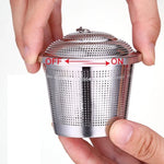 Bộ lọc trà lưới inox có khóa, bộ lọc trà hình cầu, kích thước trung bình: 6.5 x 6cm, kích thước trung bình: 6.5 x 6cm