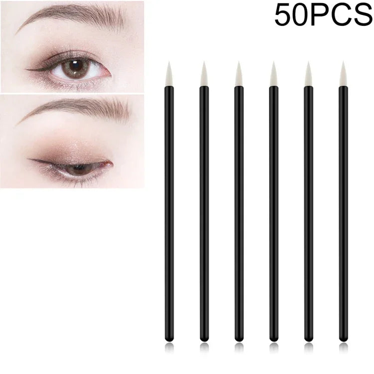 50 chiếc cọ kẻ mắt, cọ trang điểm mỹ phẩm, dụng cụ tạo kiểu mắt