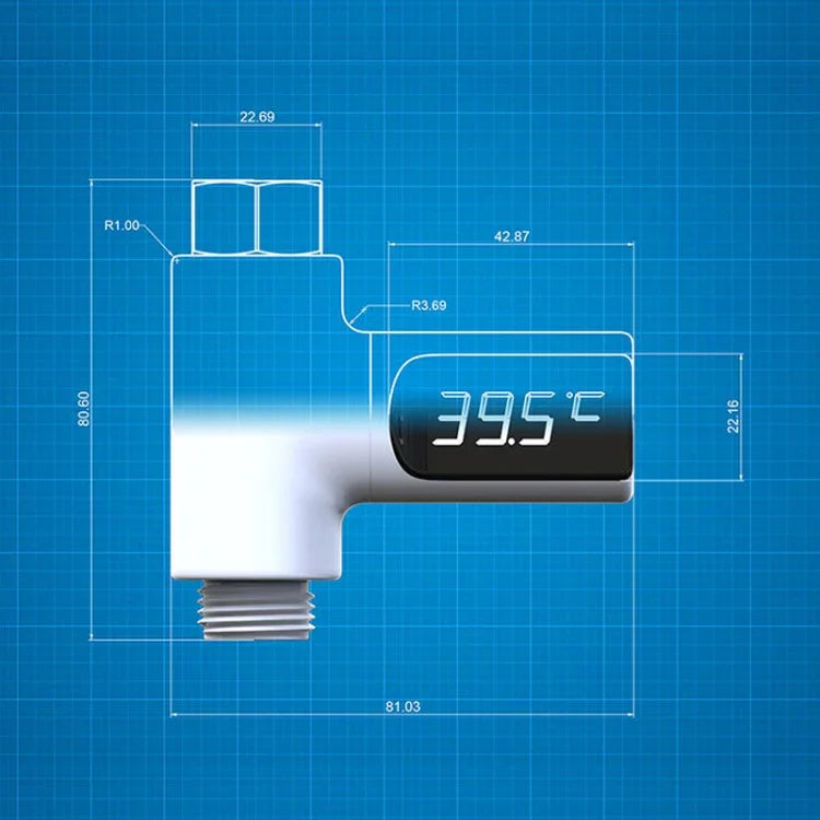 Nhiệt kế nước tắm trẻ em BD-LS-01 có màn hình LED xoay 360 độ, thế hệ đầu tiên