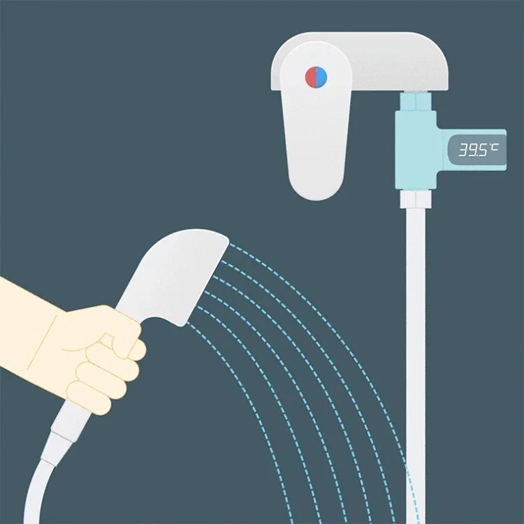 Nhiệt kế nước tắm trẻ em BD-LS-01 có màn hình LED xoay 360 độ, thế hệ đầu tiên