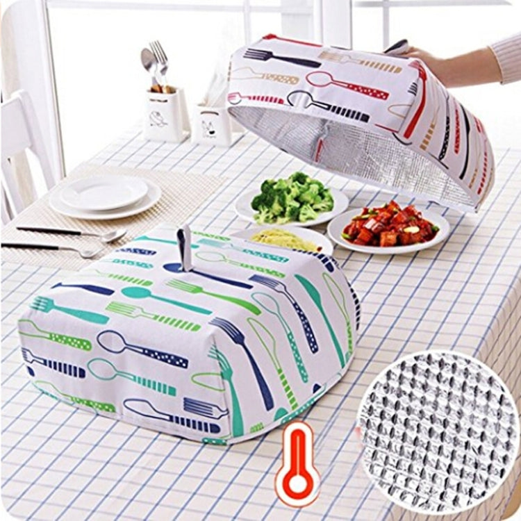 Màng bọc thực phẩm bằng nhôm dày có thể gập lại giữ nhiệt, kích thước: L (37 x 37 x 15cm), màu đỏ kích thước L