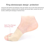 1 đôi ống tay chỉnh vẹo ngón chân cái SEBS, chăm sóc chân, vòng xương ngón cái đặc biệt, nẹp chỉnh hình ngón chân cái giảm đau cho nam/nữ, Kích thước: S, Kích thước: S