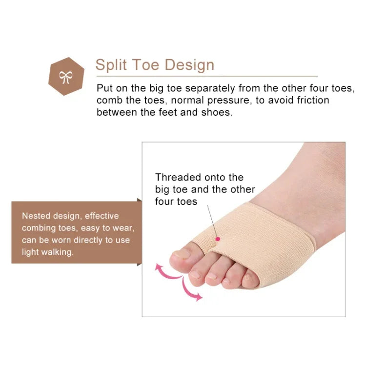 1 đôi bảo vệ ngón cái chân dạng ren, dày, siêu mềm, kích thước: L