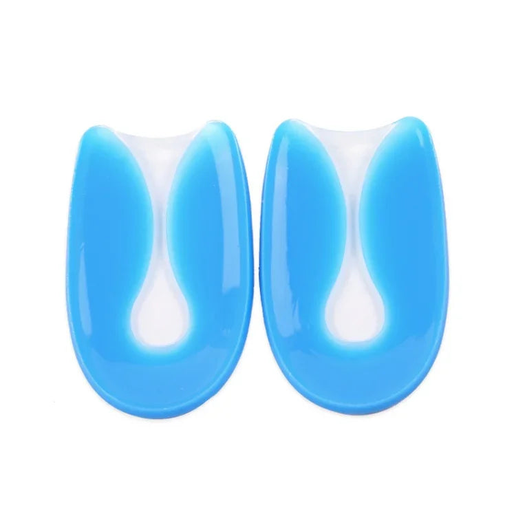 Đệm gót chân hình chữ U mềm mại, thoải mái, giảm sốc bằng silicone, kích thước: L(40-45 L)