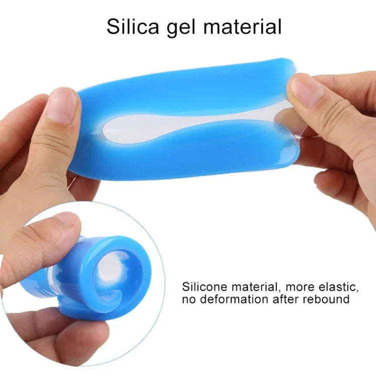 Đệm gót chân hình chữ U mềm mại, thoải mái, giảm sốc bằng silicone, kích thước: L(40-45 L)